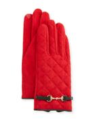 Wool-blend Quilted Gloves