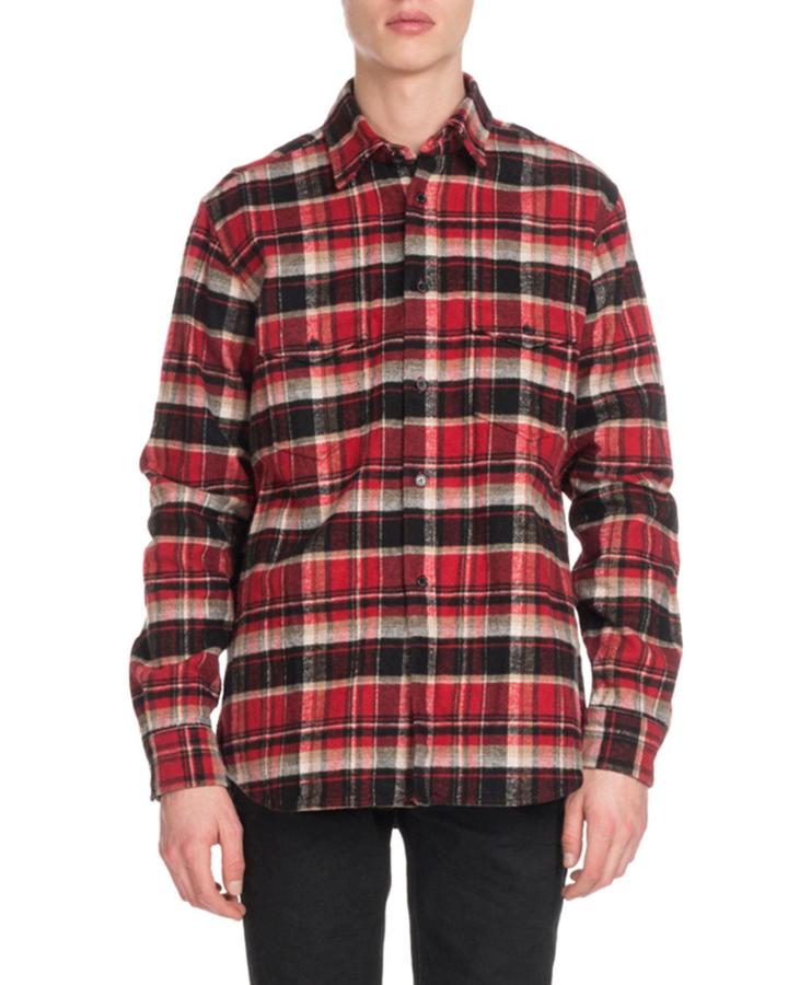 Men's Flannel Plaid Western