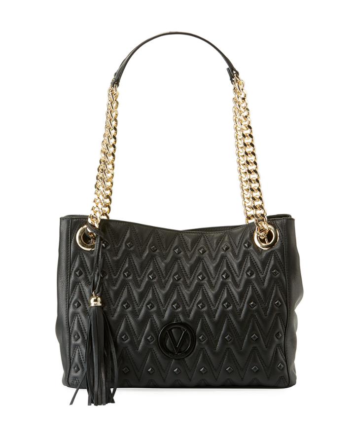 Luisa D Sauvage Quilted Leather Tote Bag