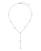 Estate 14k White Gold Diamond By-the-yard Drop Necklace