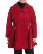 Double-breasted Fit-and-flare Coat,