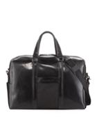 Men's Aegean Glossy Leather Weekender Bag