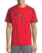Men's Vent Cat Performance Tee, Red
