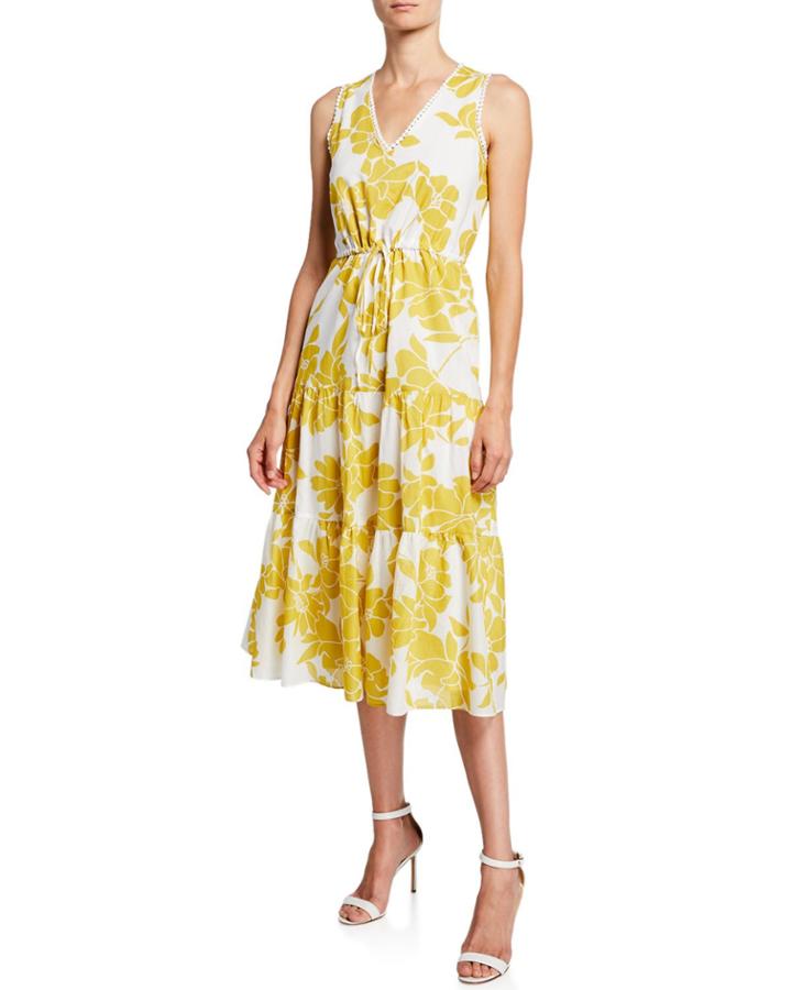 Floral Sleeveless Tiered