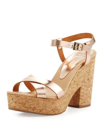 Finnley Metallic Cork Platform