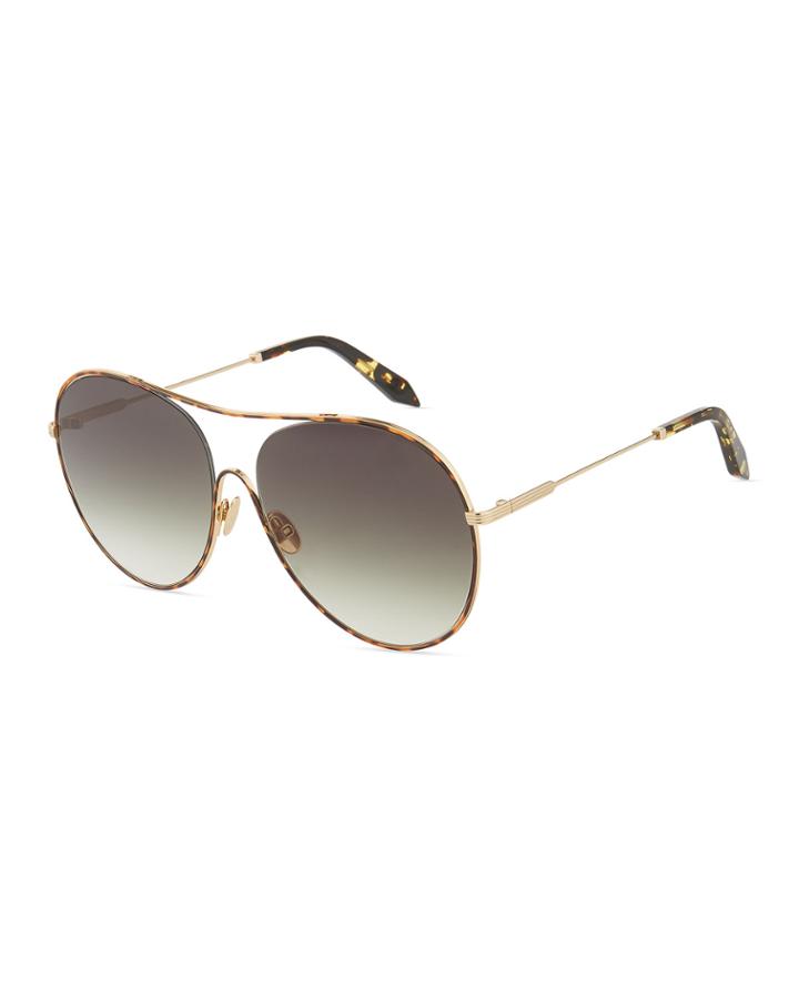 Oversized Round Metal/acetate