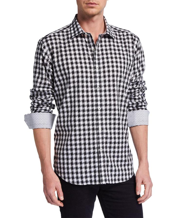 Men's Shaped-fit Check