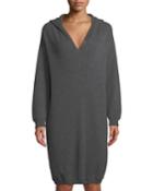 Ribbed Cashmere Hooded