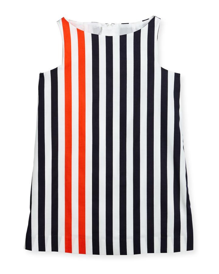 Nautical Stripe Angular Shift Dress,