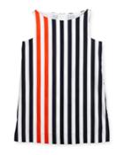 Nautical Stripe Angular Shift Dress,