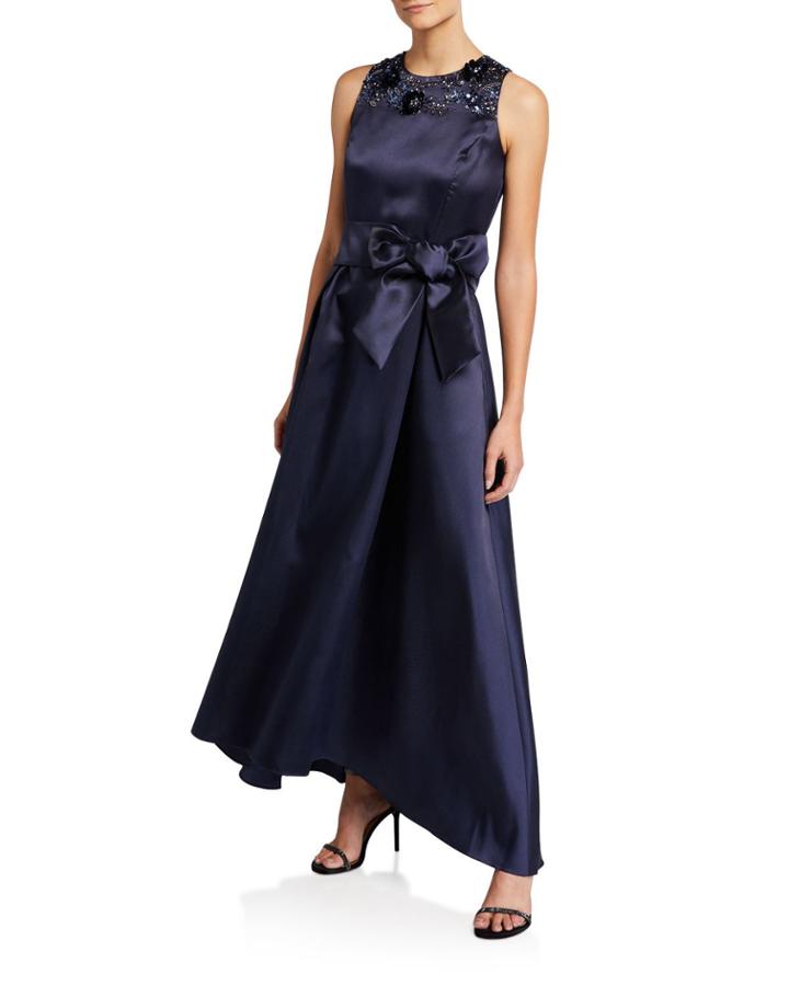 High-low Gown With Beaded Top