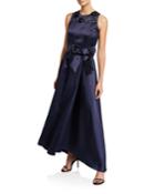 High-low Gown With Beaded Top