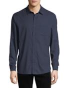 Men's Square-print Button-down