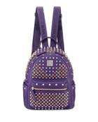 Special Stark Embellished Mini Backpack, Purple