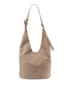 Etta Nubuck Leather Hobo Bag