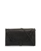 Cordoba Convertible Leather Clutch Bag, Black Onyx