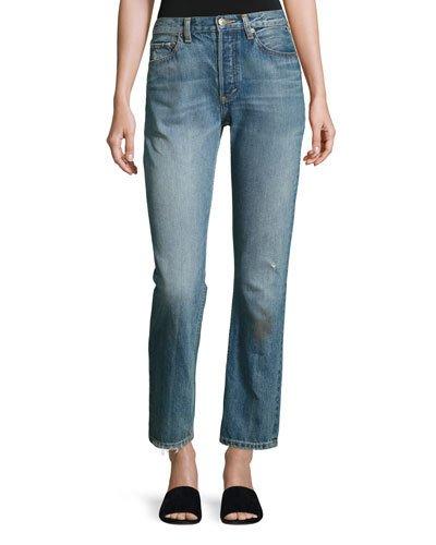 Vintage Straight-leg Jeans, Calico