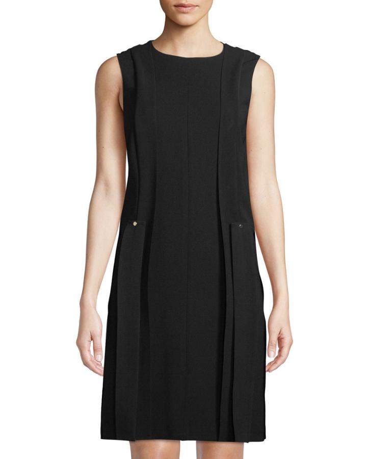 Zaida Sleeveless Finesse Crepe Dress