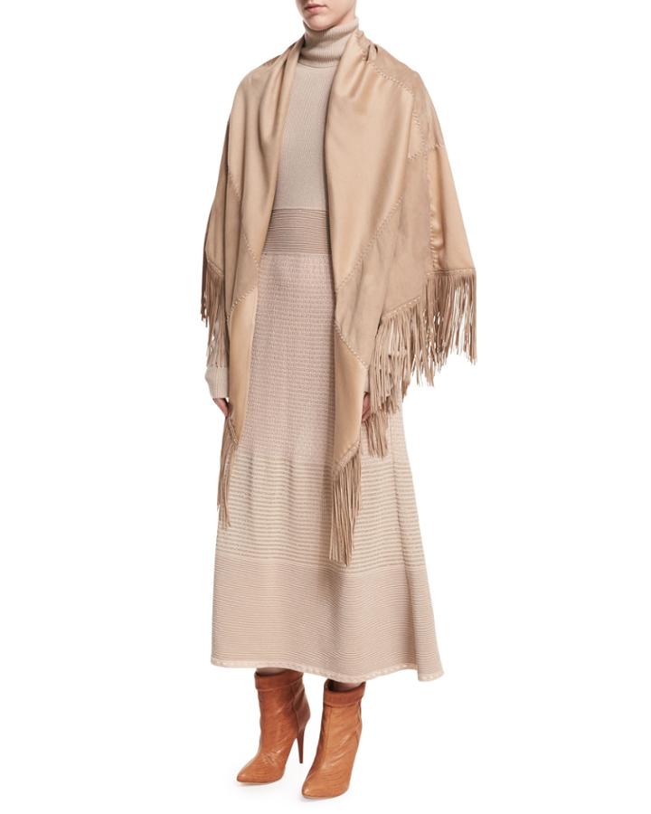 Suede & Cashmere Fringe