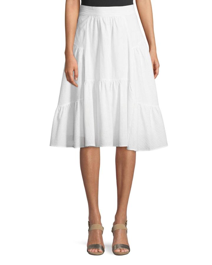 Seamed A-line Cotton