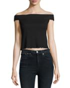 Thermal Off-the-shoulder Crop Top