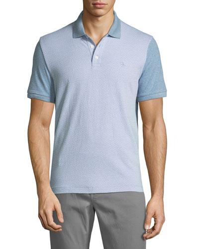 Jacquard-front Polo
