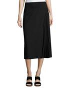 Pleated-inset A-line