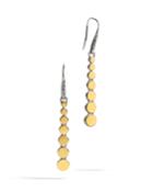 Dot Silver & 18k Gold Drop Earrings