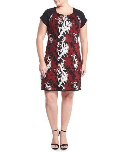 Graphic-print Sweater Dress,