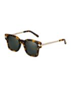 Julius Oversized Square Acetate/metal