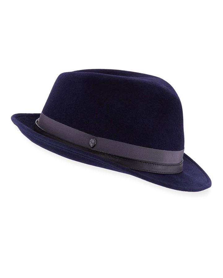 Eamon Rabbit-felt Fedora Hat