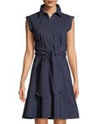 Front-tie Poplin
