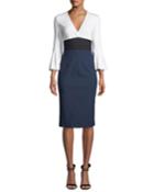 Lauren Colorblock Bell-sleeve