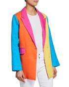 Iris Colorblock Two-button