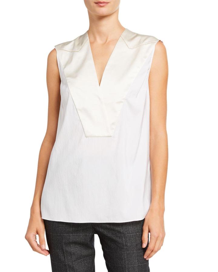 V-neck Sleeveless Stretch