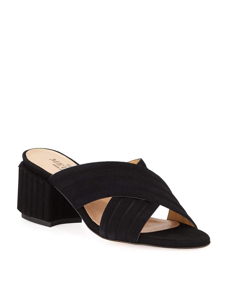 Malaga Suede Block-heel