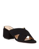 Malaga Suede Block-heel