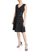 Polka-dot Fit-and-flare Dress