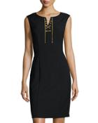 Sleeveless Lace-up