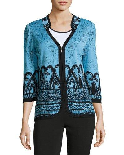 25l Zip-front Jacket, Blue/black