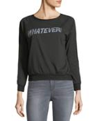 Whatever Relaxed Long-sleeve Tee, Black