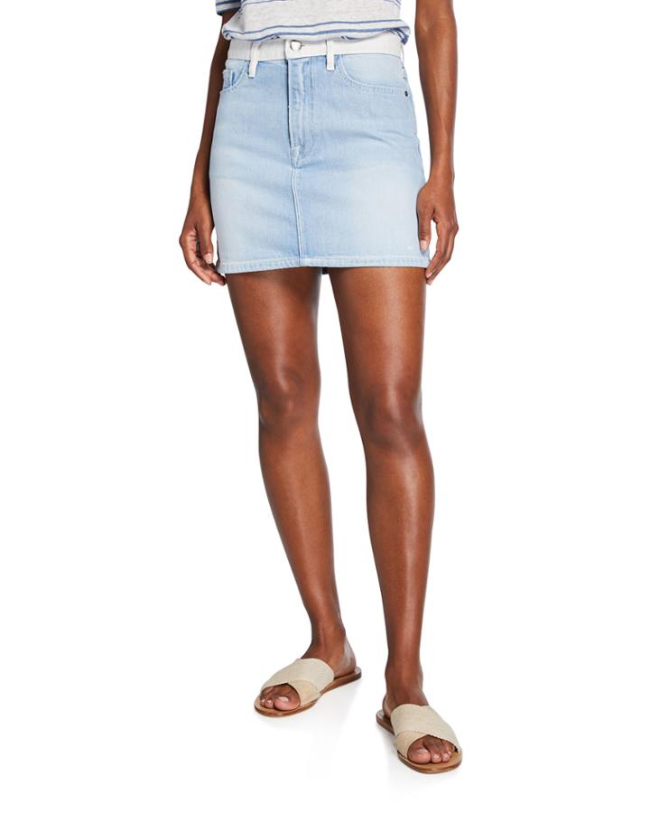 Le Mini Two-tone Denim