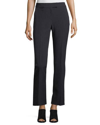 Crepe Straight-leg Pants