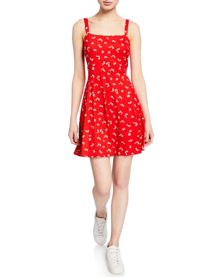 Sleeveless Fit-&-flare Tank Dress