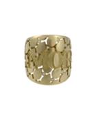 Pasquale Bruni 18k Yellow Gold Cruise Diamond Amore Band Ring, Size