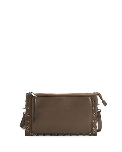 Faye Bubbled Faux-leather Crossbody Bag