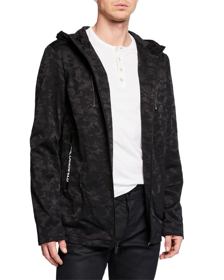Men's Camo Hooded Zip-up