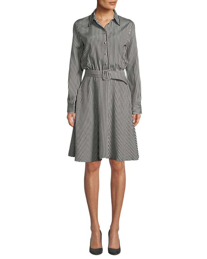 Striped Viscose Combo Flare
