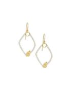 Sonoma 18k Pave Diamond Asymmetric Dangle & Drop Earrings