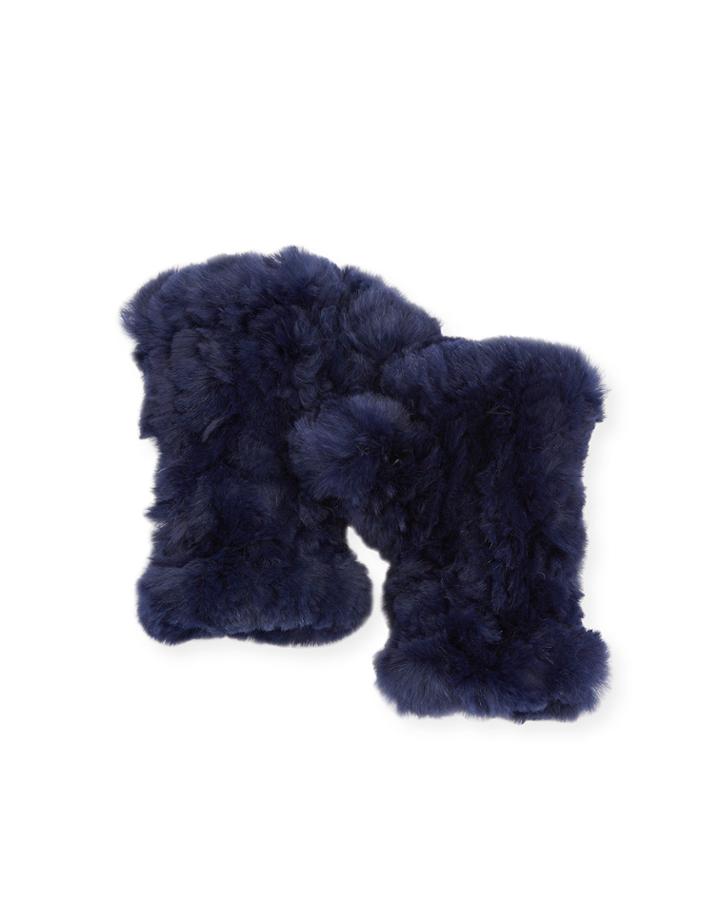 Fingerless Fur Gloves